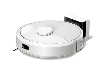 iRobot Roomba 105 Combo, Robot Aspirapolvere Lavapavimenti, Pulizia a 4 Fasi, Navigazione ClearView LiDAR, Rilevamento di Tappeti/Moquette, Pulizia Mirata, Controllo tramite App, Bianco