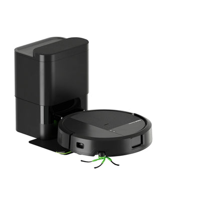 iRobot Roomba® 115 Combo Robot Aspirapolvere Lavapavimenti con AutoEmpty™ Dock, 15.000 Pa, SmartScrub™, Mappatura ClearView™ LiDAR, Aspirazione e Lavaggio 2 in 1, Nero