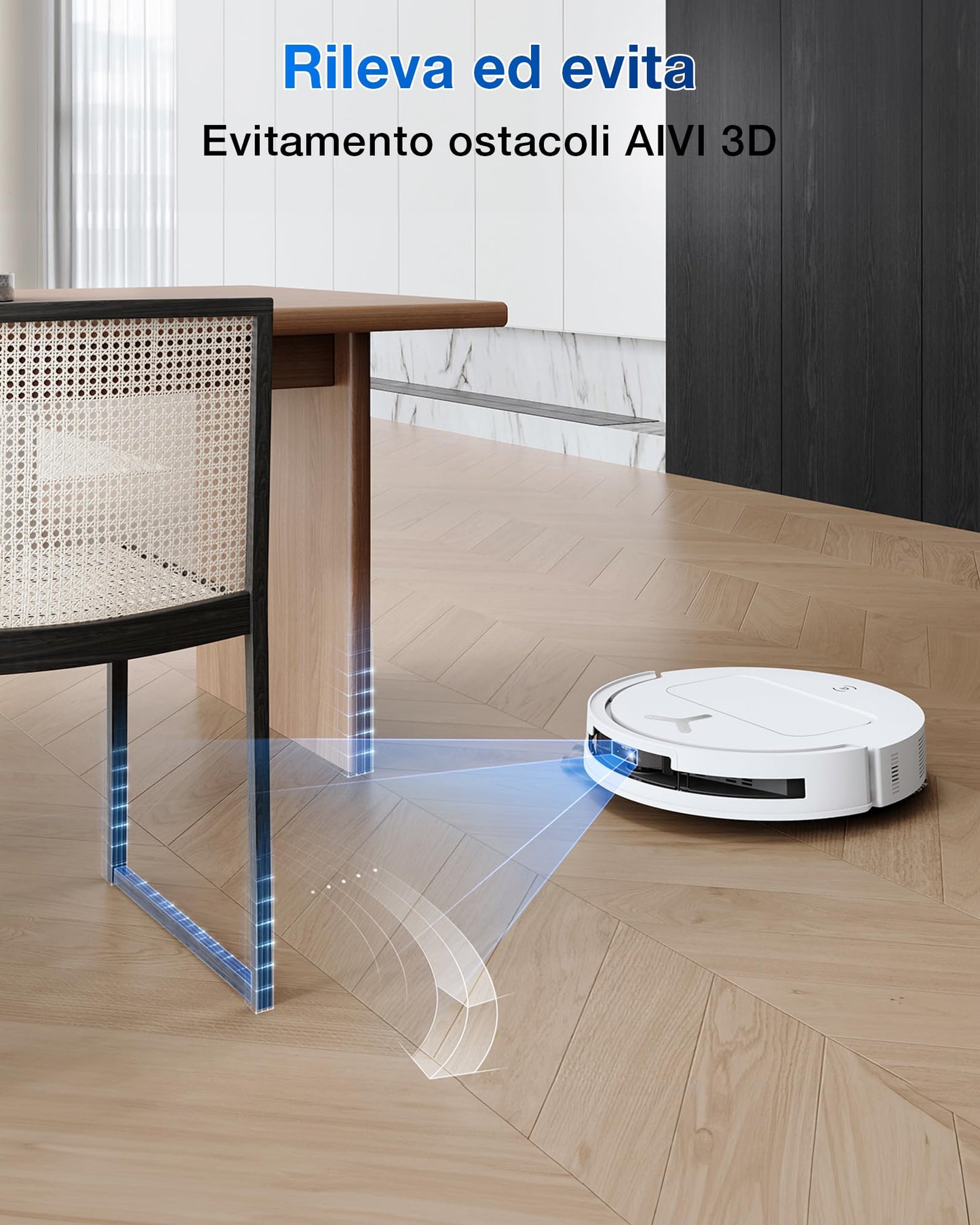 ECOVACS DEEBOT T50 OMNI Gen2 Robot Aspirapolvere Lavapavimenti, (Migliorato da T30 PRO), 21000 Pa, Spazzola Laterale Estensibile e Lavapavimenti, lavaggio con acqua calda a 75 ℃, Ultrasottile 81 mm