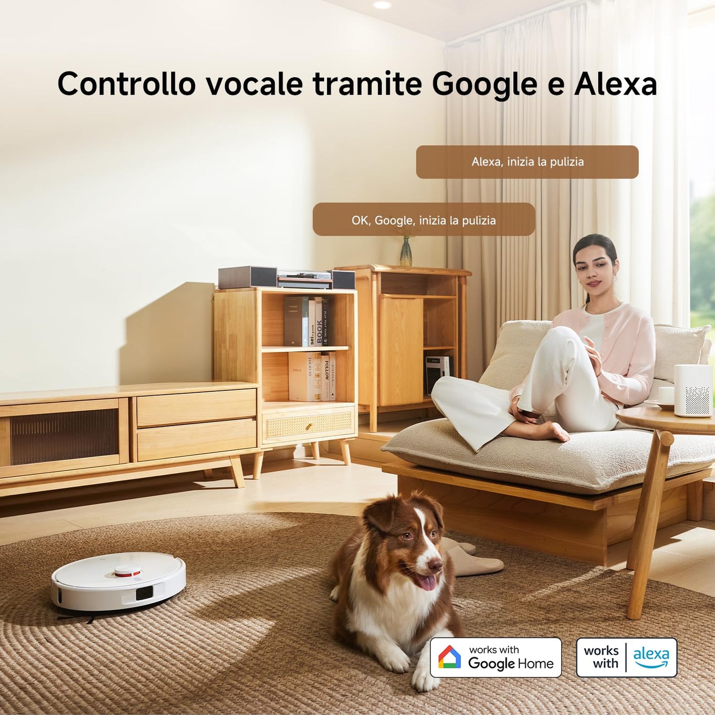 XIAOMI H50 Robot Aspirapolvere Lavapavimenti mop sollevabile, potenza aspirazione 10000Pa, sistema doppio anti-groviglio, mop&stazione autopulenti, svuotamento automatico, navigazione LDS, app e voce