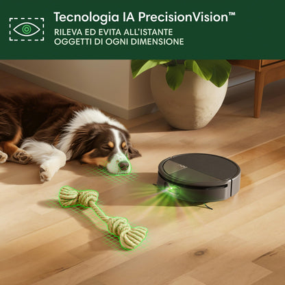 iRobot Roomba Max 706 Combo+Stazione AutoWash, Robot Aspirapolvere Lavapavimenti, ProLiDAR, PowerSpin Roller Mop,SmartScrub,Riconoscimento Oggetti AI,Pulizia Predittiva, Controllo Vocale e App, Nero